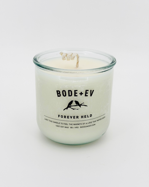 Love memorial candle representing enduring connection, hand poured soy wax sympathy candle.