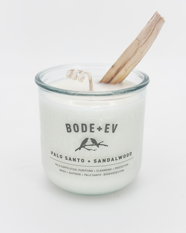 Palo Santo + Sandalwood: Moss + Saffron + Palo Santo