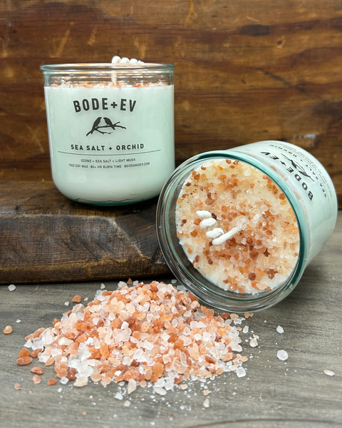 Sea Salt + Orchid: Candle + Body Oil