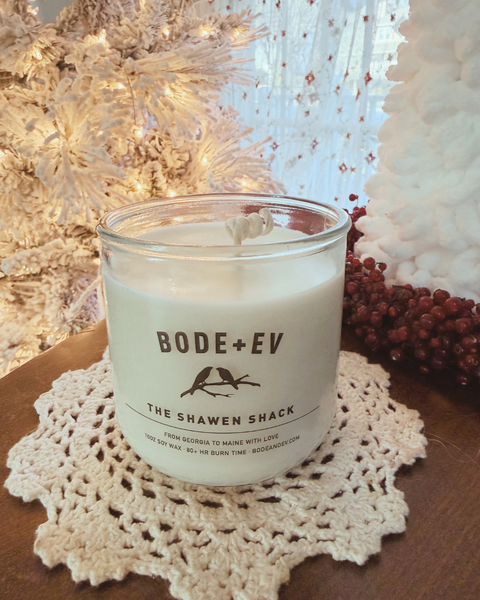 Luxury soy wax candle with personalized custom label for meaningful gifting
