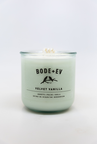 Velvet Vanilla: 10oz soy wax candle