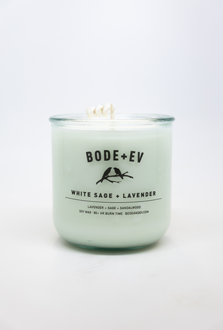 White Sage + Lavender: 10oz soy wax candle