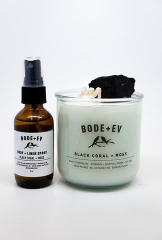 Black Coral + Moss: Candle + Body + Linen Spray