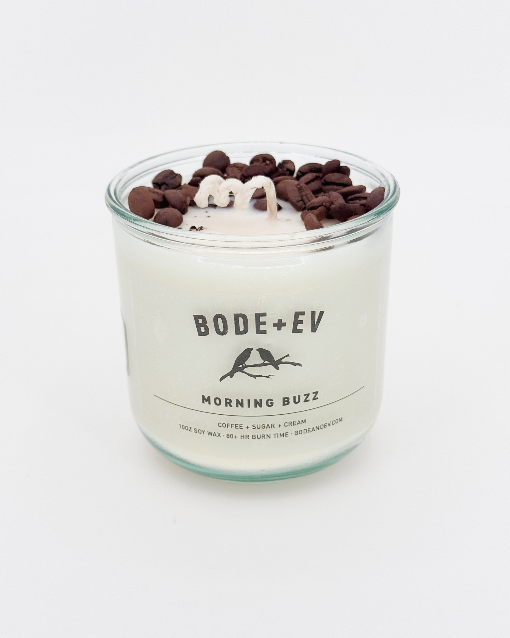 Morning Buzz: 10oz Soy Wax Candle topped with Coffee Beans