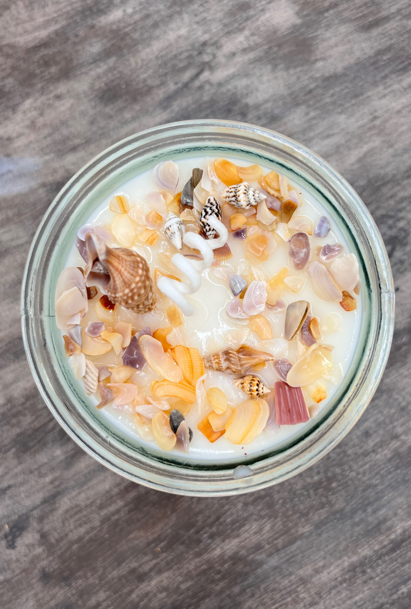 Salty Sea Air topped with Sea Shells
